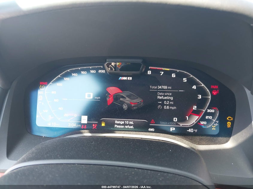 2022 BMW M8 Competition VIN: WBSAE0C03NCJ88190 Lot: 44799747