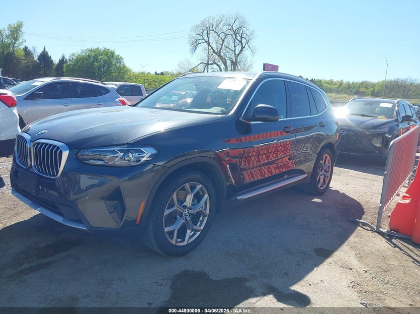 BMW X3 2022 VIN 5UX43DP05N9J69695