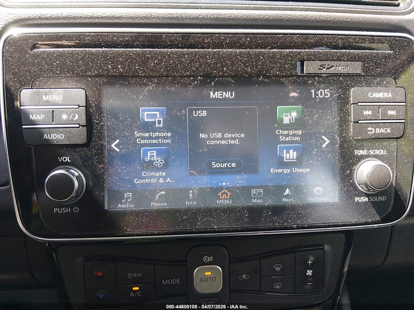 2019 Nissan Leaf Sv VIN: 1N4AZ1CP1KC309895 Lot: 44800108