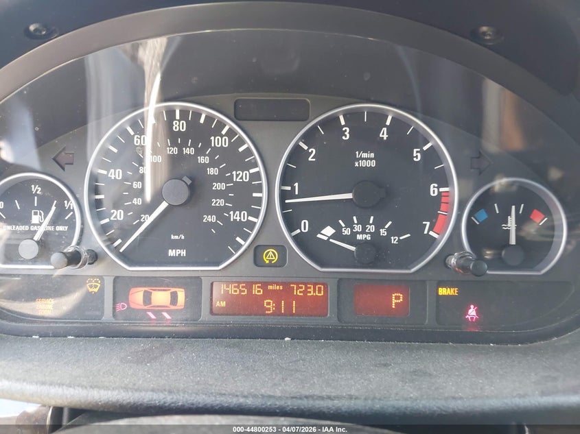 2001 BMW 330I VIN: WBAAV53421FJ68512 Lot: 44800253