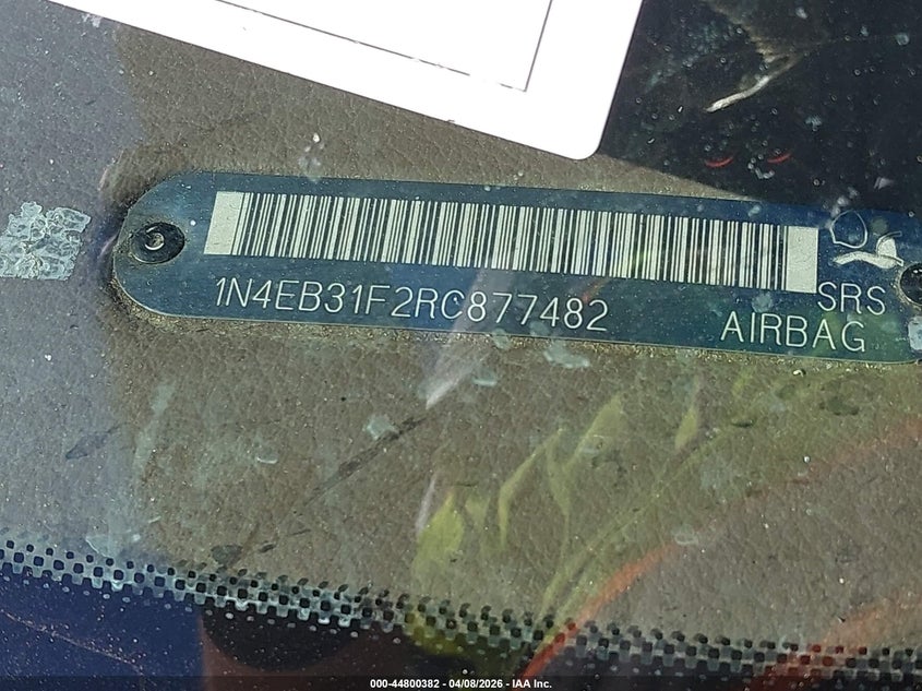 1994 Nissan Sentra E/Xe/Gxe/Le VIN: 1N4EB31F2RC877482 Lot: 44800382