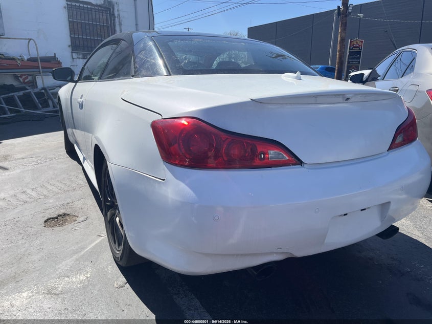 2012 Infiniti G 3.7 37 Base Unknown Lot 111044800501 Vin JN1CV6FE7CM200698
