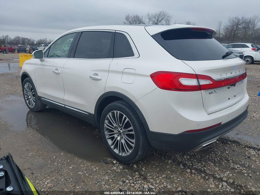 Vin: 2lmtj8lr5gbl53717, lot: 45297810, lincoln mkx reserve 20163