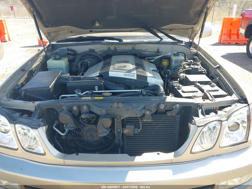 2001 Lexus Lx 470 VIN: JTJHT00W513508783 Lot: 44800937