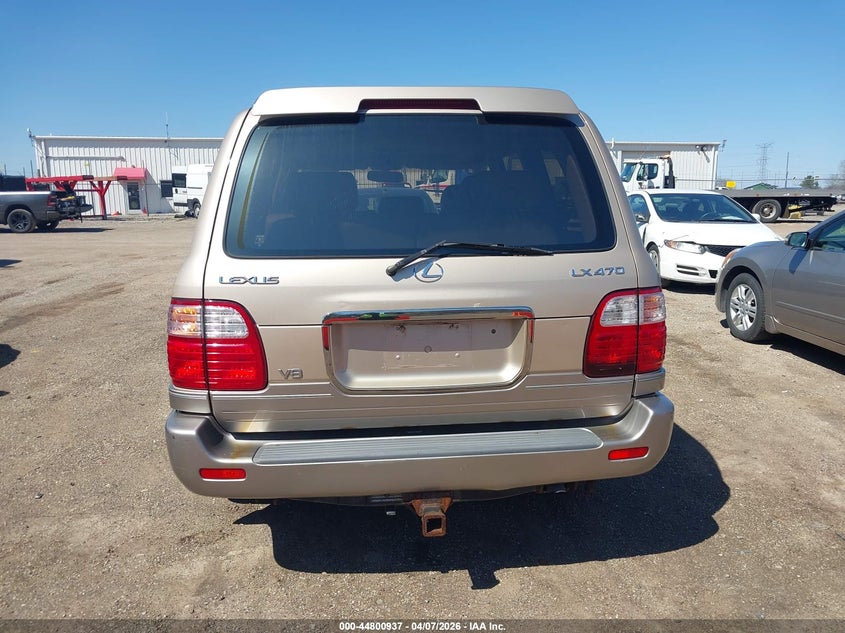 2001 Lexus Lx 470 VIN: JTJHT00W513508783 Lot: 44800937