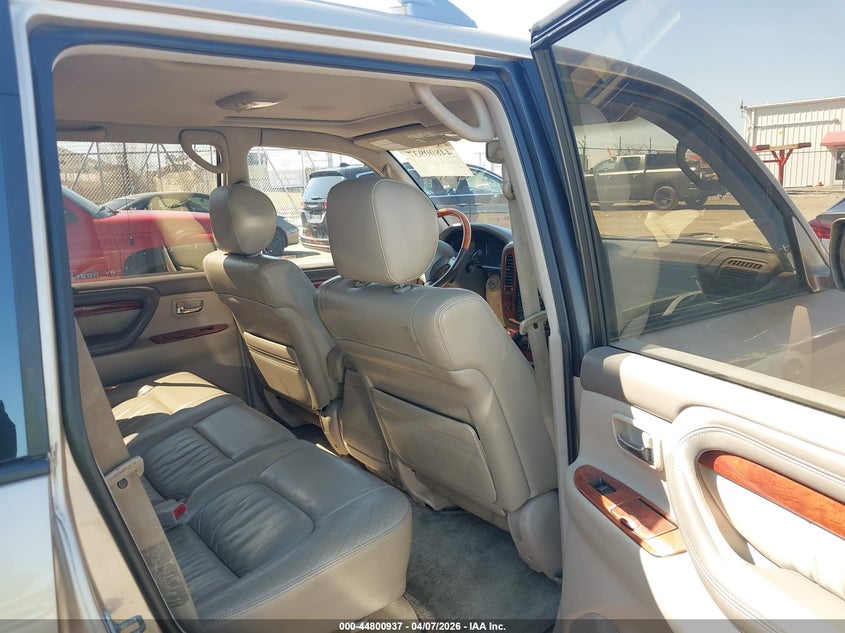 2001 Lexus Lx 470 VIN: JTJHT00W513508783 Lot: 44800937