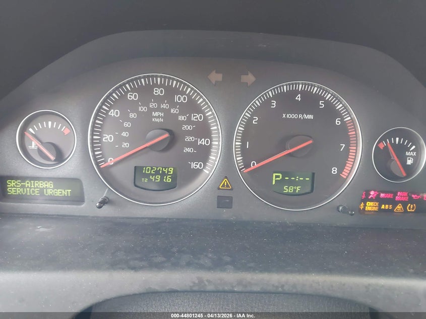 2007 Volvo S60 2.5T VIN: YV1RH592772607359 Lot: 44801245