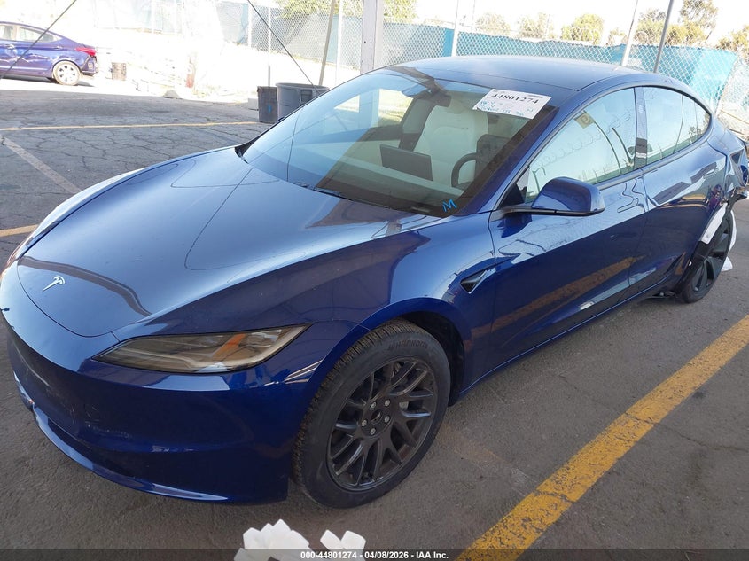 Vin: 5yj3e1ea6sf015323, lot: 45298540, tesla model 3 long range rear-wheel drive/standard rear-wheel drive 20252