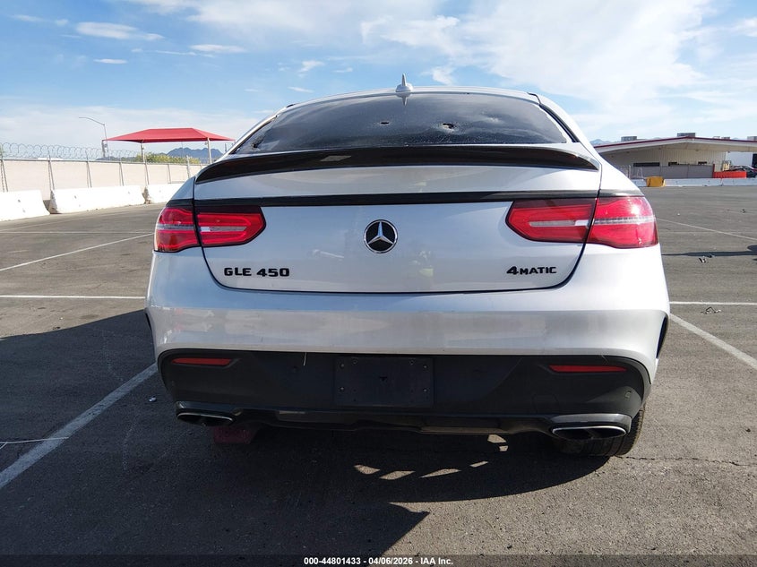 2016 Mercedes-Benz Gle 450 Amg Coupe 4Matic VIN: 4JGED6EB6GA006831 Lot: 44801433