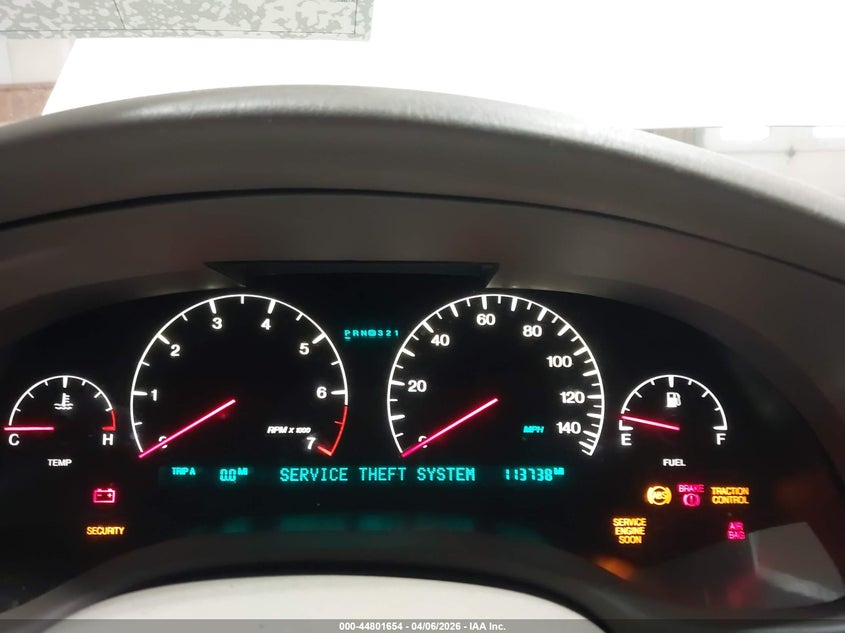 2000 Cadillac Seville Sts VIN: 1G6KY5494YU221518 Lot: 44801654