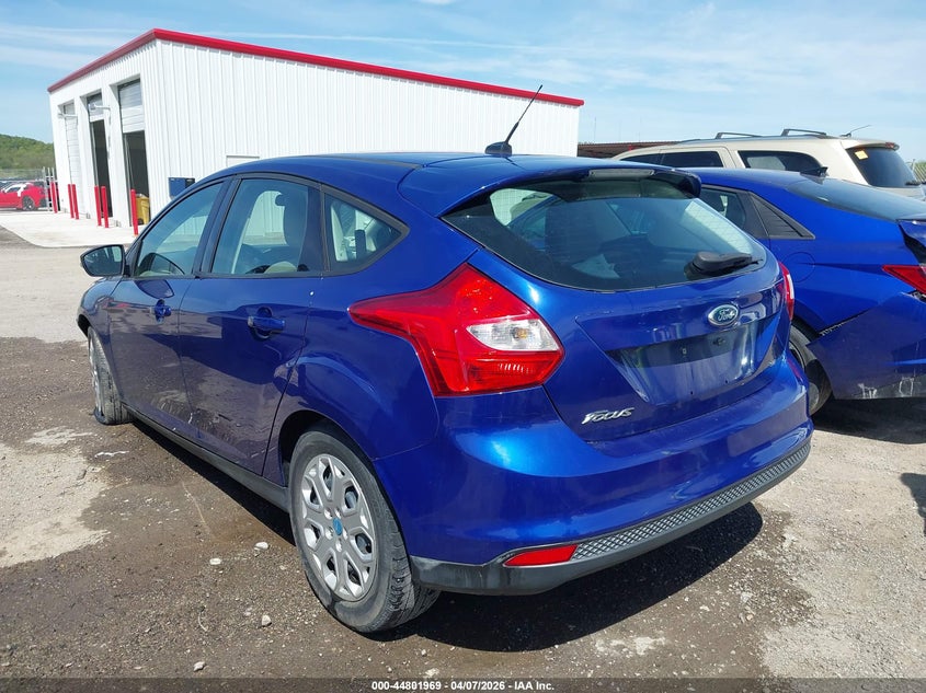 2012 Ford Focus 2.0 Se blue Lot 111044801969 Vin 1FAHP3K26CL213901