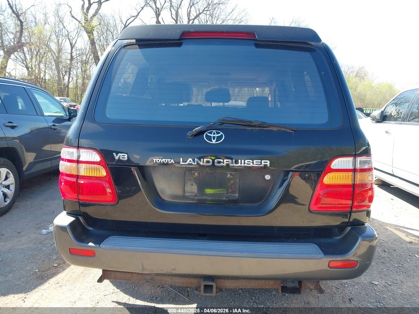 2001 Toyota Land Cruiser VIN: JTEHT05J812002088 Lot: 44802025