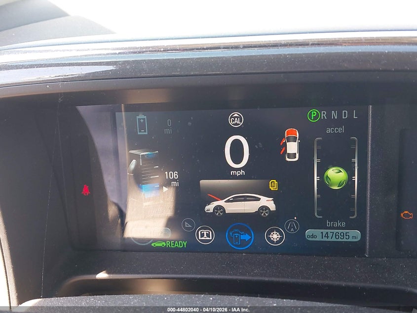 2013 Chevrolet Volt VIN: 1G1RA6E45DU133623 Lot: 44802040