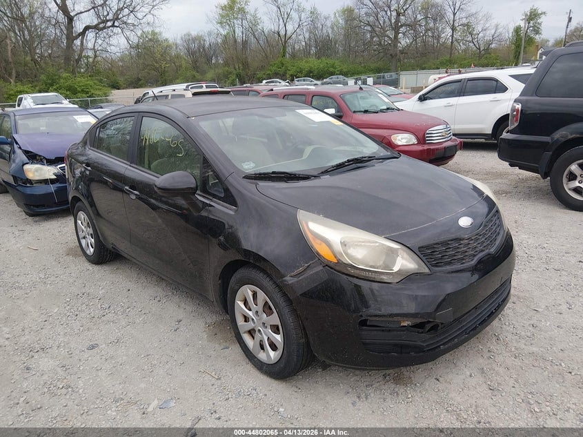 2013 Kia Rio 1.6 Lx black Lot 111044802065 Vin KNADM4A31D6286012