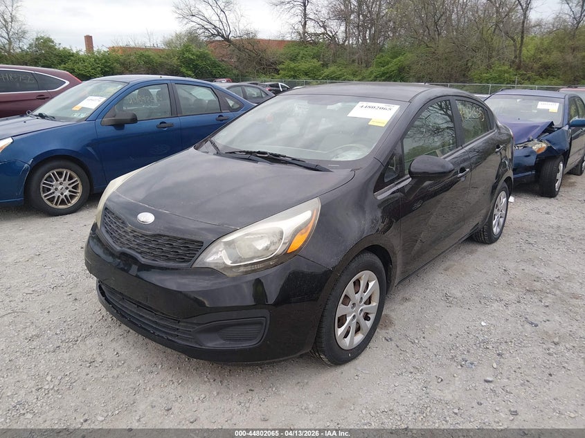 KNADM4A31D6286012 2013 Kia Rio 1.6 Lx black