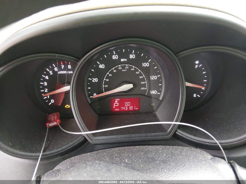 2013 Kia Rio Lx VIN: KNADM4A31D6286012 Lot: 44802065