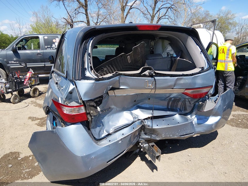 2011 Honda Odyssey 3.5 Ex-L blue Lot 111044802181 Vin 5FNRL5H6XBB010320