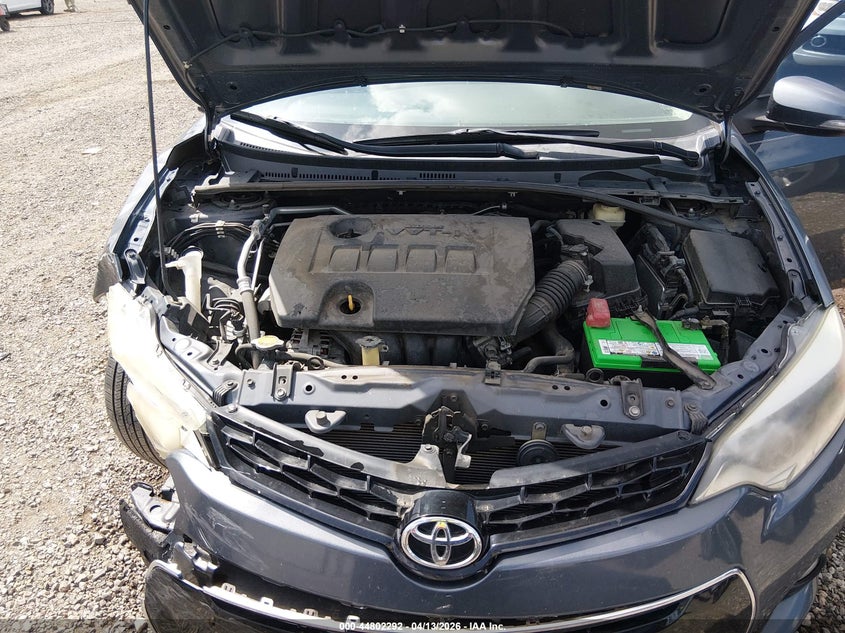 2015 Toyota Corolla 1.8 S Plus grey Lot 111044802292 Vin 5YFBURHE4FP292901