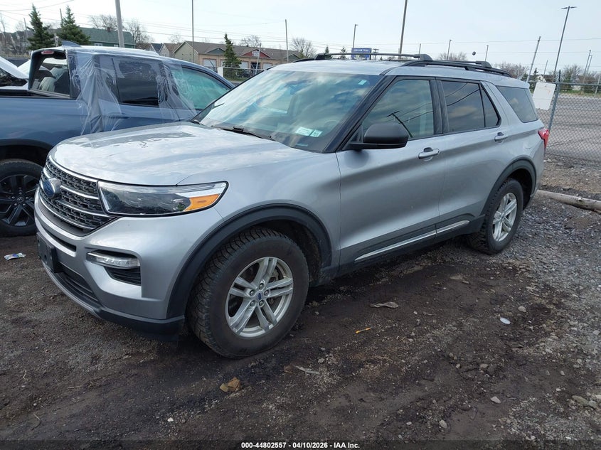 1FMSK8DH8NGA68235 2022 Ford Explorer 2.3 Xlt silver