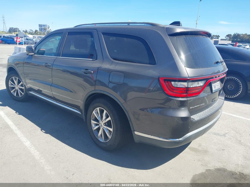 Vin: 1c4rdhdg3fc800977, lot: 45300408, dodge durango limited 20153
