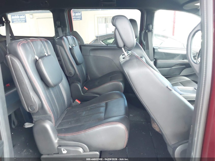 2019 Dodge Caravan 3.6 Grand Gt red Lot 111044803308 Vin 2C4RDGEG8KR696741