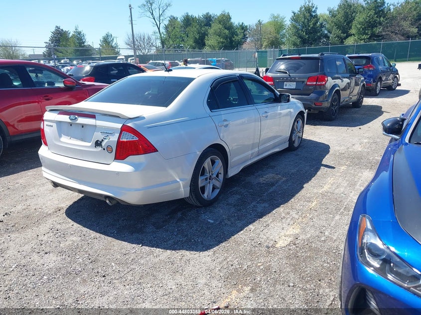 2012 Ford Fusion 3.5 Sport white Lot 111044803368 Vin 3FAHP0KC4CR236358