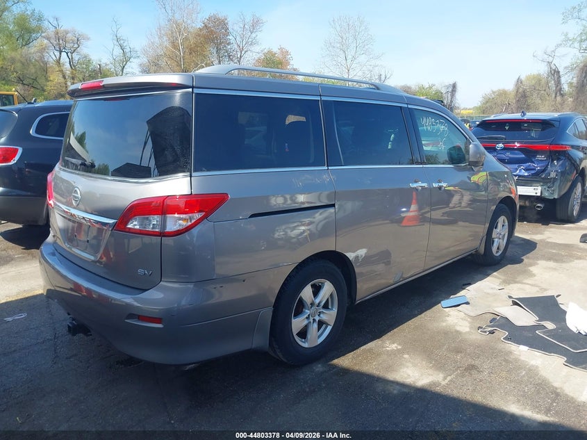 Vin: jn8ae2kp1d9067322, lot: 45300646, nissan quest sv 20134