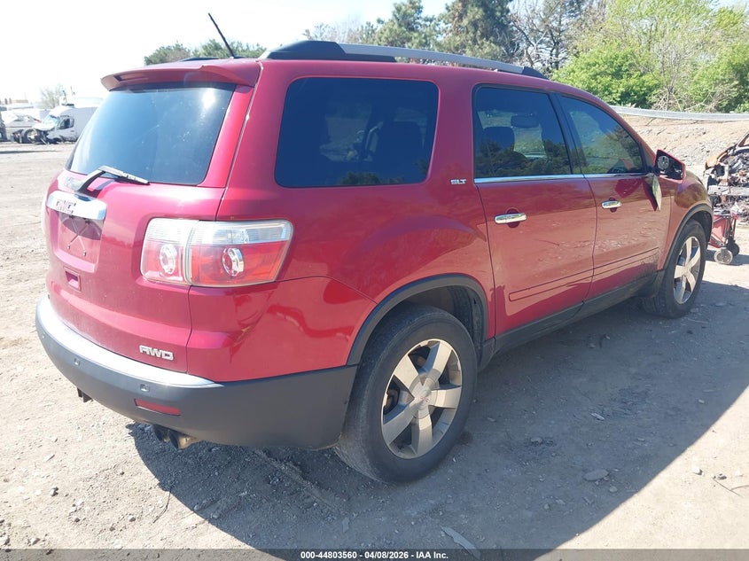 2012 Gmc Acadia 3.6 Slt-1 red Lot 111044803560 Vin 1GKKVRED0CJ164717