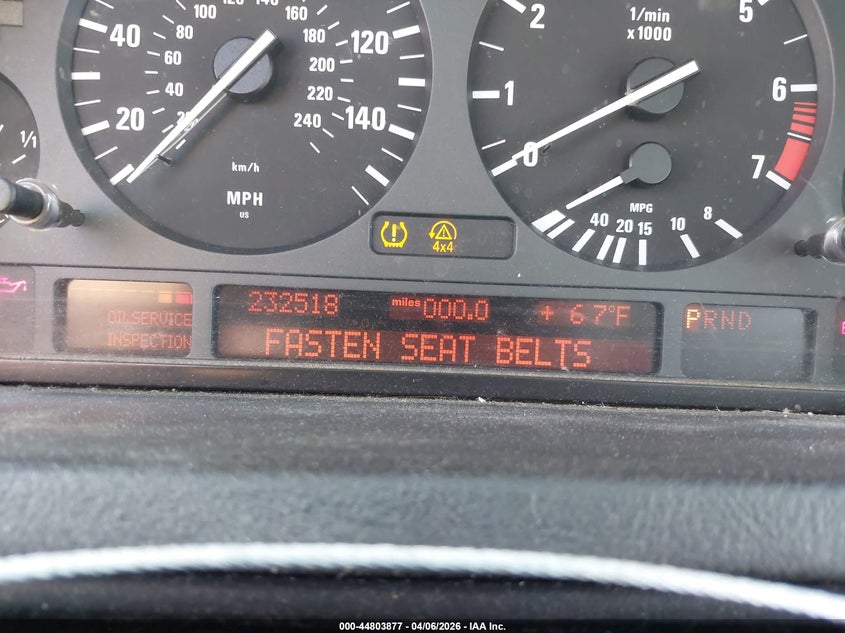 2004 BMW X5 3.0I VIN: 5UXFA135X4LU44526 Lot: 44803877