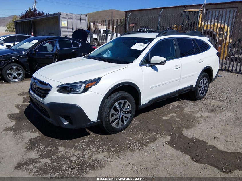 2021 Subaru Outback 2.5 Premium white Lot 111044804016 Vin 4S4BTADC8M3157740