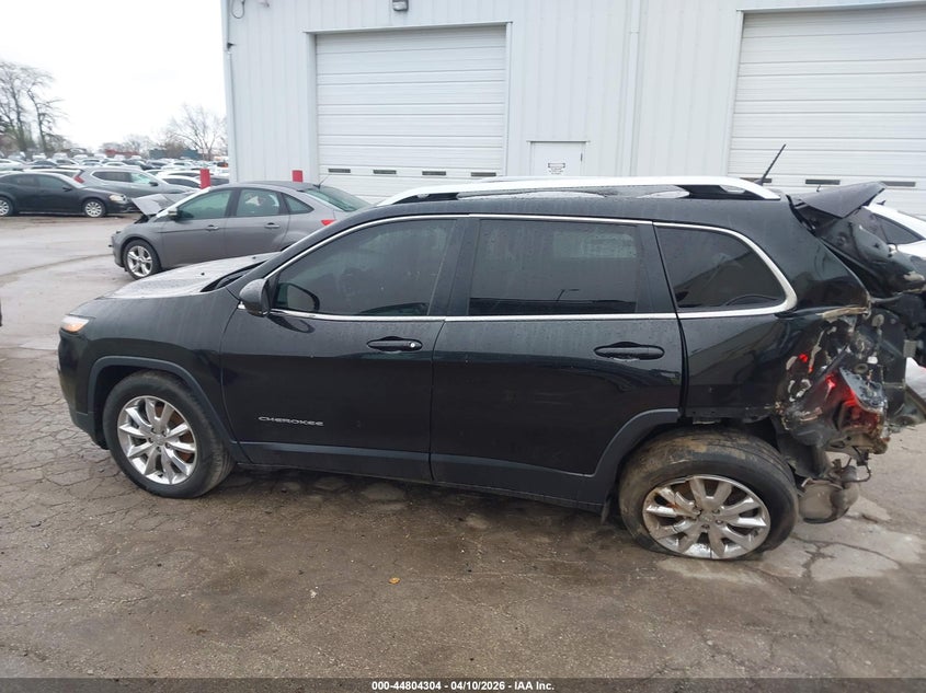 2015 Jeep Cherokee 2.4 Limited black Lot 111044804304 Vin 1C4PJMDB6FW749390