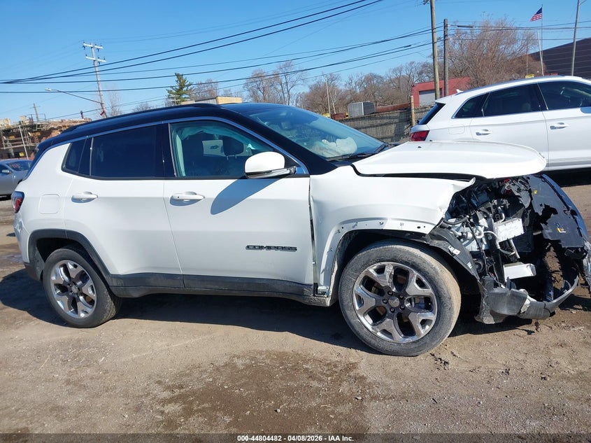 3C4NJDCB8LT149965 2020 Jeep Compass 2.4 Limited 4X4 white