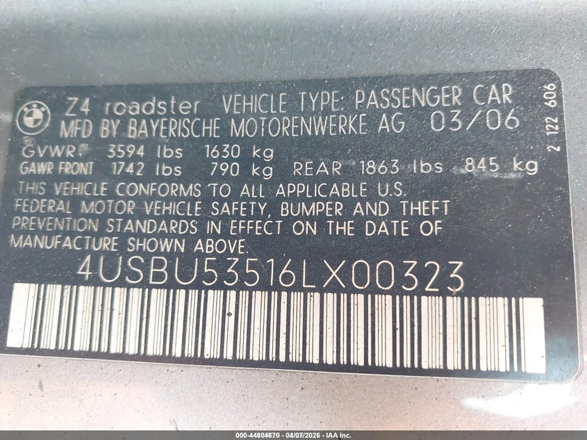 2006 BMW Z4 3.0Si #9