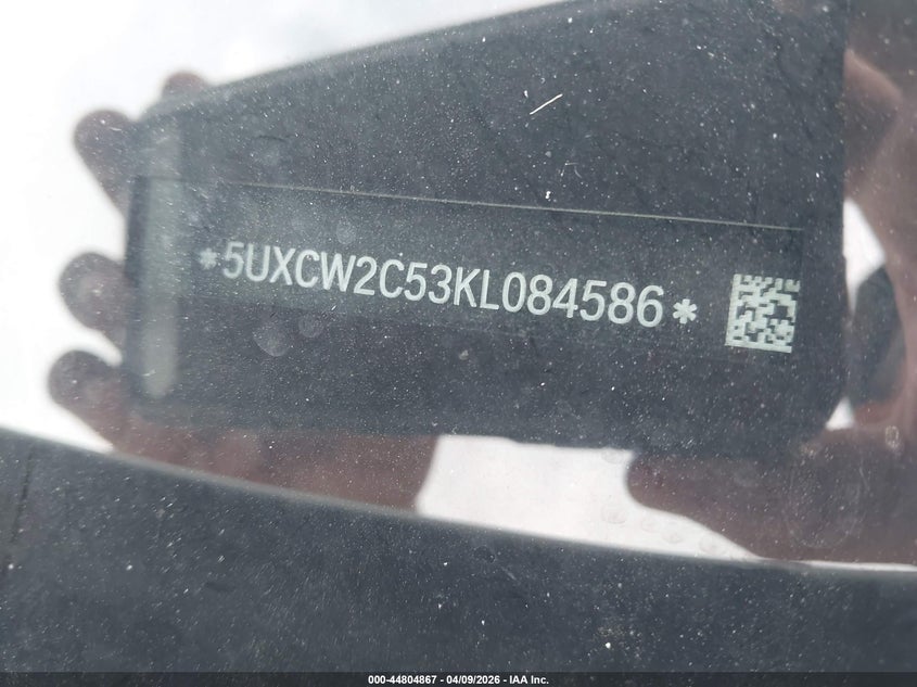 2019 BMW X7 xDrive40I VIN: 5UXCW2C53KL084586 Lot: 44804867