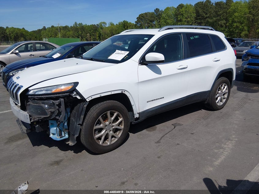 2015 Jeep Cherokee 2.4 Latitude white Lot 111044804919 Vin 1C4PJMCB2FW696947