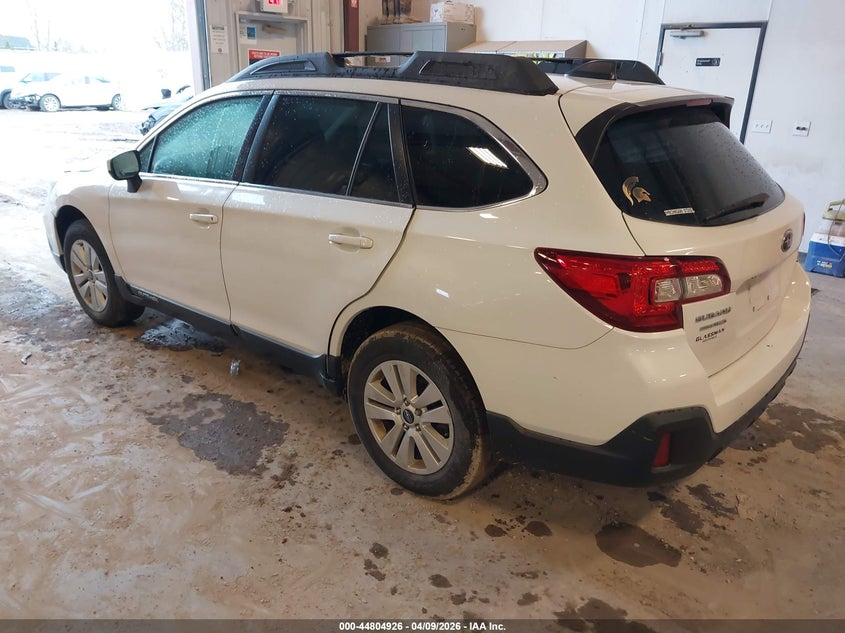 2019 Subaru Outback 2.5 2.5I Premium white Lot 111044804926 Vin 4S4BSAFC1K3265923