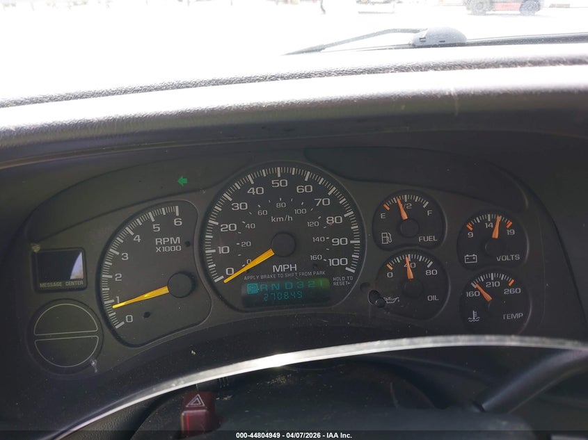 2001 Chevrolet Suburban 1500 Lt VIN: 3GNFK16T91G225372 Lot: 44804949