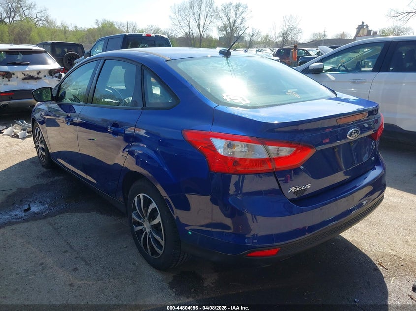 2012 Ford Focus 2.0 Se blue Lot 111044804956 Vin 1FAHP3F23CL254495