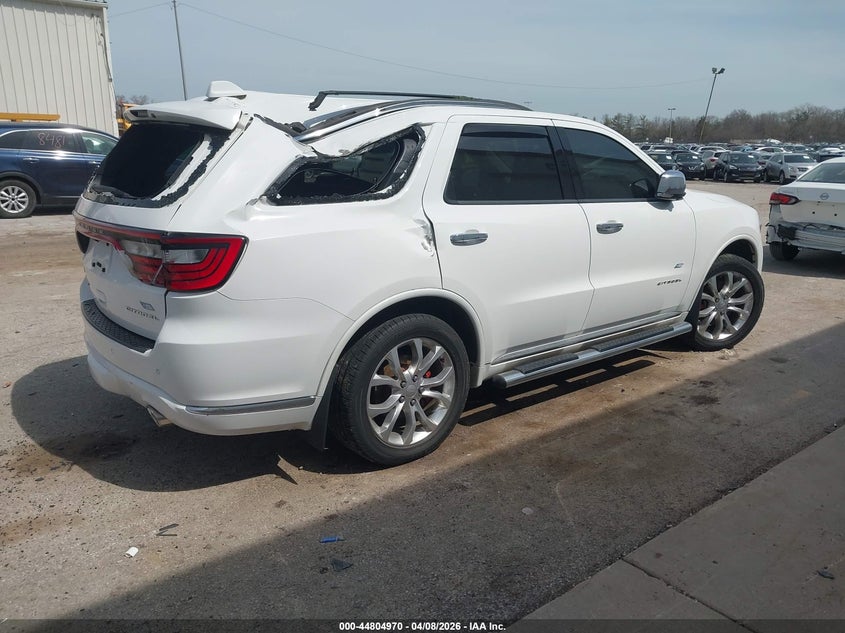 Vin: 1c4sdjet2hc937772, lot: 45302238, dodge durango citadel awd 20174