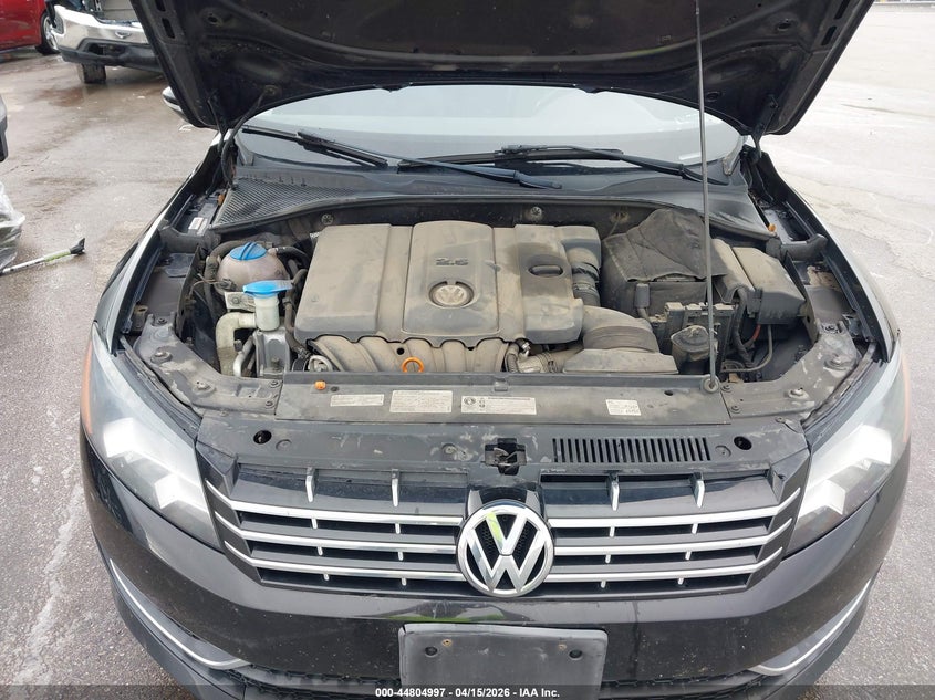 2012 Volkswagen Passat 2.5 2.5L Sel black Lot 111044804997 Vin 1VWCH7A37CC071297