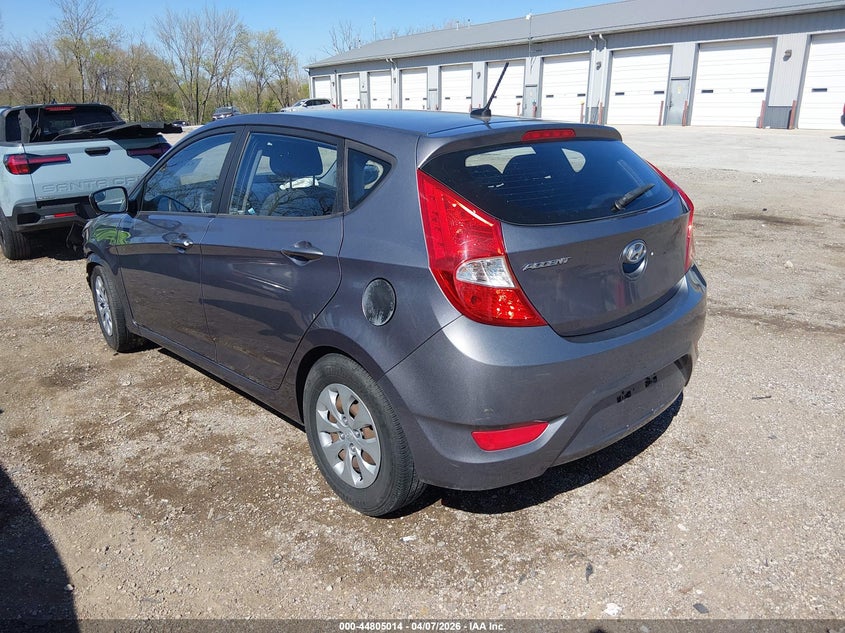 2016 HYUNDAI ACCENT HATCHBACK 1.6L I-4 DI, DOHC, VVT, 137HP
