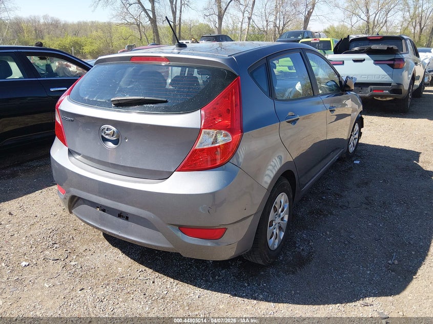 2016 HYUNDAI ACCENT HATCHBACK 1.6L I-4 DI, DOHC, VVT, 137HP