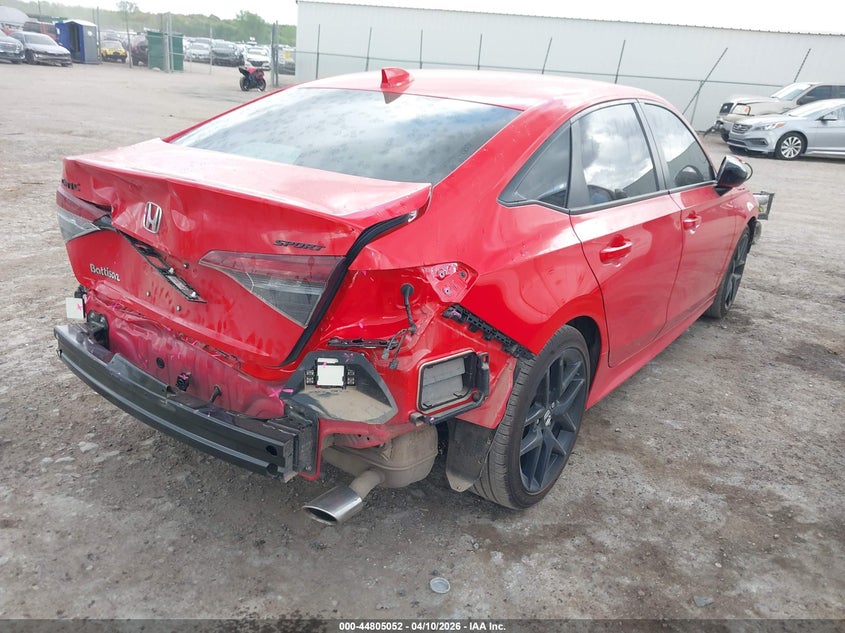 2026 Honda Civic 2.0 Sport red Lot 111044805052 Vin 2HGFE2F5XTH527443