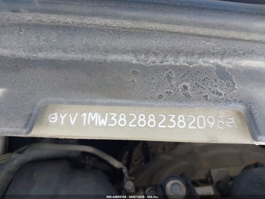 2008 Volvo V50 2.4I VIN: YV1MW382882382098 Lot: 44805108