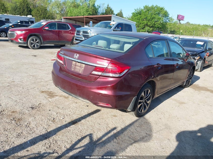 2014 Honda Civic 1.8 Ex Red Lot 111044805375 Vin 19XFB2F84EE056387