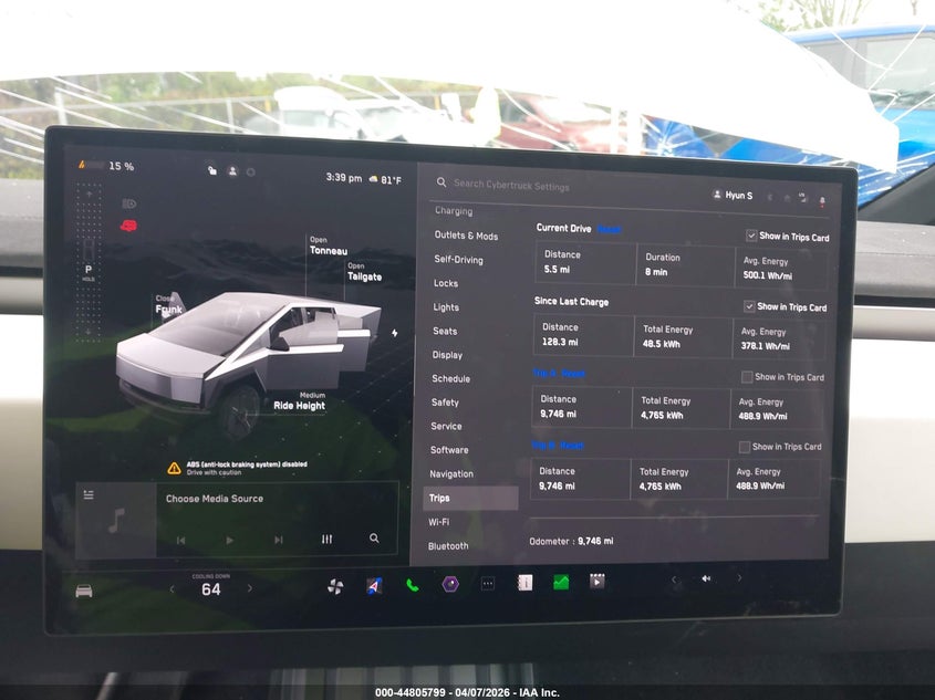 2025 Tesla Cybertruck Cyberbeast VIN: 7G2CEHEE5SA060162 Lot: 44805799