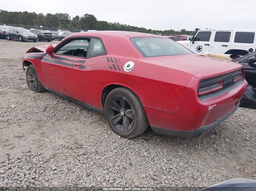 Vin: 2c3cdzag2gh290043, lot: 45303254, dodge challenger sxt 20163