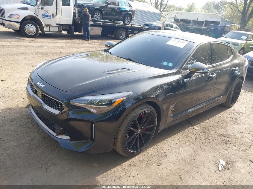 Vin: knae45lc4n6100374, lot: 45303305, kia stinger gt1 20222