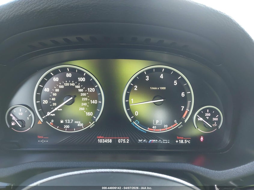 2017 BMW X4 M40I VIN: 5UXXW7C5XH0U26091 Lot: 44806142