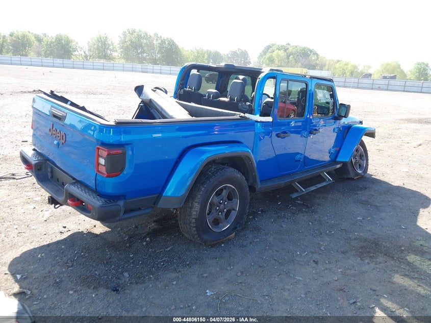 2021 Jeep Gladiator 3.6 Rubicon 4X4 blue Lot 111044806150 Vin 1C6JJTBG5ML602210